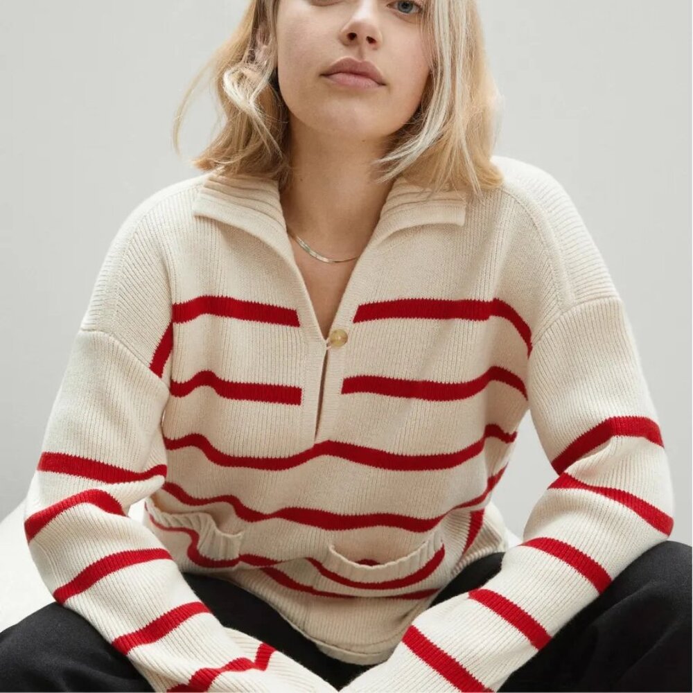 Everlane Mariner Sweater Striped Size Small
